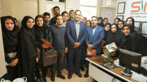 بازدید دانشجویان دانشگاه کاشان از شرکت سلامت سینا